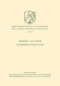 Vorderes Coverbild Das Abendmahl des Leonardo da Vinci