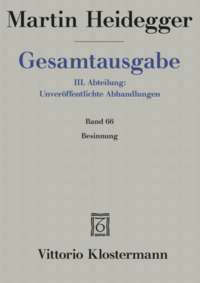Besinnung (1938/39). Im Anhang: Mein bisheriger Weg