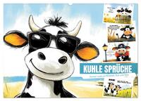 Kuhle Sprüche (Wandkalender 2025 DIN A2 quer), CALVENDO Monatskalender