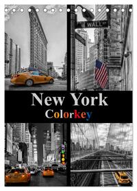 New York Colorkey (Tischkalender 2026 DIN A5 hoch), CALVENDO Monatskalender