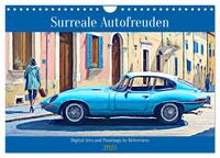 Surreale Autofreuden (Wandkalender 2025 DIN A4 quer), CALVENDO Monatskalender