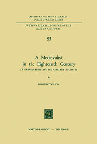 Vorderes Coverbild A Medievalist in the Eighteenth Century