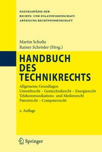 Vorderes Coverbild Handbuch des Technikrechts