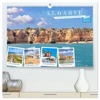 Algarve - Portugals malerische Küstenlandschaften (hochwertiger Premium Wandkalender 2025 DIN A2 quer), Kunstdruck in Hochglanz