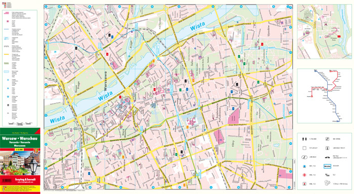 Warschau, Stadtplan 1:12.000, City Pocket + The Big Five