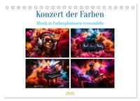 Konzert der Farben (Tischkalender 2026 DIN A5 quer), CALVENDO Monatskalender