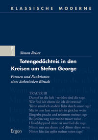 Vorderes Coverbild Totengedächtnis in den Kreisen um Stefan George