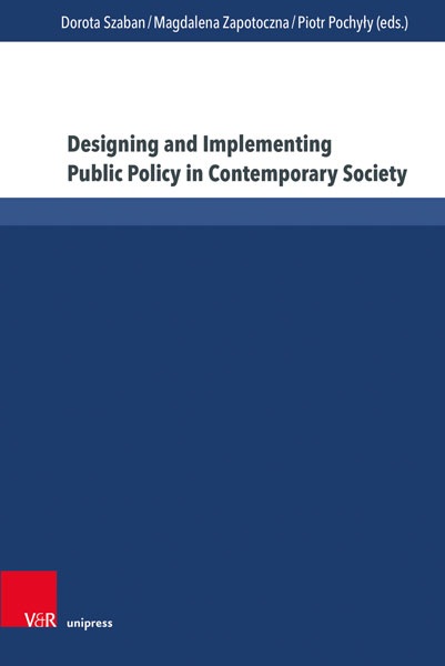 Bild des Mitwirkenden Designing and Implementing Public Policy in Contemporary Society
