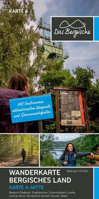 Bergisches Land (Mitte) - Wanderkarte 4