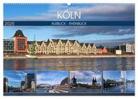 KÖLN AUSBLICK - RHEINBLICK (Wandkalender 2025 DIN A2 quer), CALVENDO Monatskalender