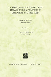 Unilateral Denunciation of Treaty Because of Prior Violations of Obligations by Other Party