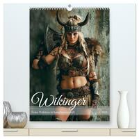 Wikinger - Stolze Walküren in Kampfbereitschaft (hochwertiger Premium Wandkalender 2026 DIN A2 hoch), Kunstdruck in Hochglanz