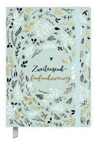 Terminkalender Campus Mint Flowers 18 Monate 2025/2026