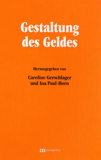 Vorderes Coverbild Gestaltung des Geldes
