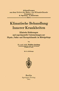 Klimatische Behandlung Innerer Krankheiten