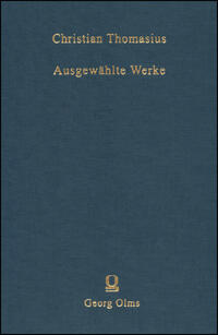 Christian Thomasius: Ausgewählte Werke