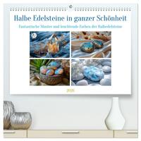 Halbe Edelsteine in ganzer Schönheit (hochwertiger Premium Wandkalender 2026 DIN A2 quer), Kunstdruck in Hochglanz