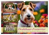Drahthaar-Foxterrier (Wandkalender 2025 DIN A3 quer), CALVENDO Monatskalender