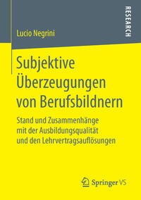 Vorderes Coverbild Subjektive Überzeugungen von Berufsbildnern