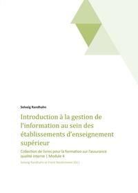 Introduction à la gestion de l‘information au sein des établissements d‘enseignement