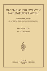 Ergebnisse der Exakten Naturwissenschaften