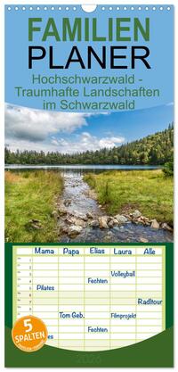 Familienplaner 2026 - Hochschwarzwald - Traumhafte Landschaften im Schwarzwald mit 5 Spalten (Wandkalender, 21 x 45 cm) CALVENDO