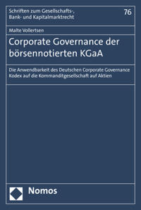 Corporate Governance der börsennotierten KGaA