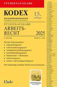KODEX Studienausgabe Arbeitsrecht 2025