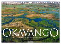 Okavango - Das Delta von oben (Wandkalender 2026 DIN A4 quer), CALVENDO Monatskalender