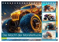 Die Macht der Monstertrucks (Tischkalender 2026 DIN A5 quer), CALVENDO Monatskalender