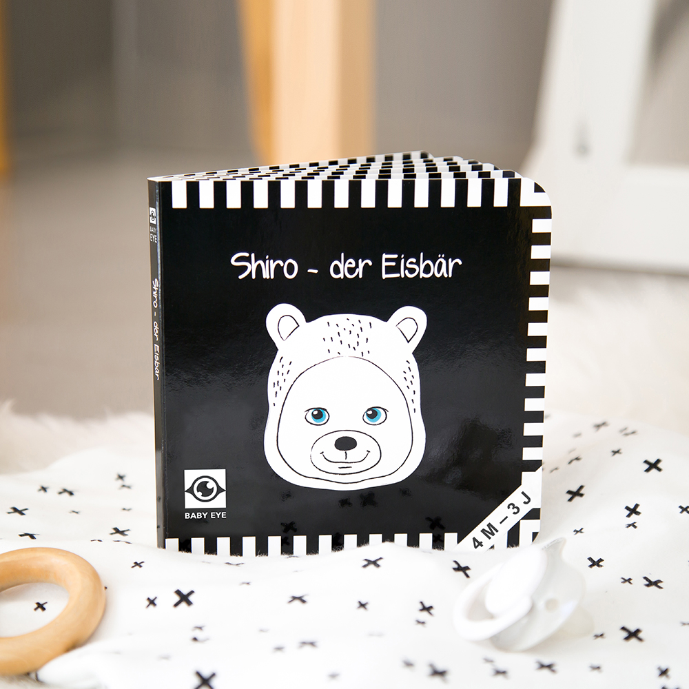 Shiro – der Eisbär: Kontrastbuch für Babys · kontrastreiche Bilder angepasst an Babyaugen · Schwarz Weiß Buch für Neugeborene · Mein erstes Bilderbuch · Montessori Buch