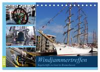 Windjammertreffen - Segelschiffe zu Gast in Bremerhaven (Tischkalender 2026 DIN A5 quer), CALVENDO Monatskalender