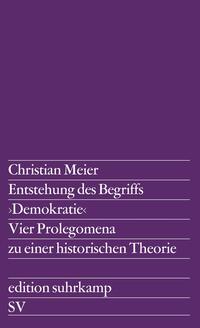 Vorderes Coverbild Entstehung des Begriffs >Demokratie<