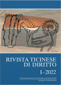 Rivista ticinese di diritto I-2022