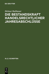 Vorderes Coverbild Die Bestandskraft handelsrechtlicher Jahresabschlüsse