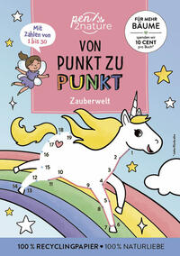 Vorderes Coverbild Von Punkt zu Punkt Zauberwelt. Mit Zahlen von 1 bis 30.