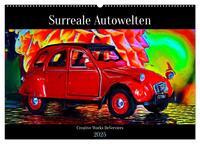 Surreale Autowelten (Wandkalender 2025 DIN A2 quer), CALVENDO Monatskalender