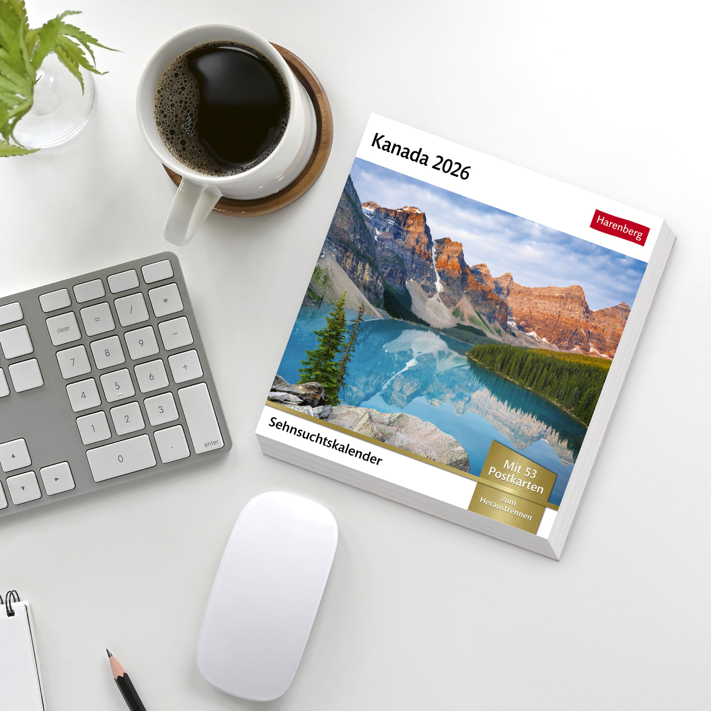 Kanada Sehnsuchtskalender 2026 - Wochenkalender mit 53 Postkarten