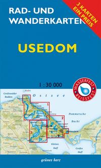 Rad- und Wanderkarten-Set: Usedom