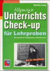 Vorderes Coverbild Allgemeiner Unterrichts Check-up für Lehrproben