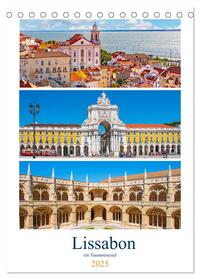 Lissabon - ein Traumreiseziel (Tischkalender 2025 DIN A5 hoch), CALVENDO Monatskalender