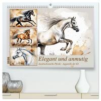 Elegant und anmutig (hochwertiger Premium Wandkalender 2026 DIN A2 quer), Kunstdruck in Hochglanz
