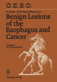 Vorderes Coverbild Benign Lesions of the Esophagus and Cancer