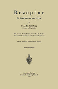 Vorderes Coverbild Rezeptur für Studierende und Ärzte
