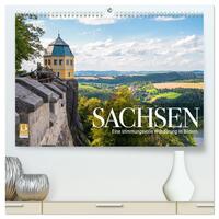 Sachsen - Eine stimmungsvolle Wanderung in Bildern (hochwertiger Premium Wandkalender 2026 DIN A2 quer), Kunstdruck in Hochglanz