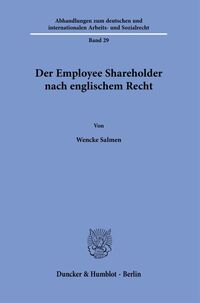 Vorderes Coverbild Der Employee Shareholder nach englischem Recht