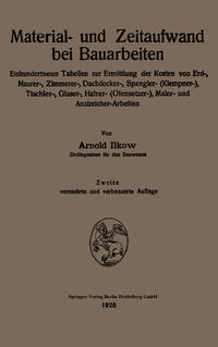 Vorderes Coverbild Material- und Zeitaufwand bei Bauarbeiten