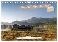 Schöne Alpenländer (Wandkalender 2025 DIN A4 quer), CALVENDO Monatskalender