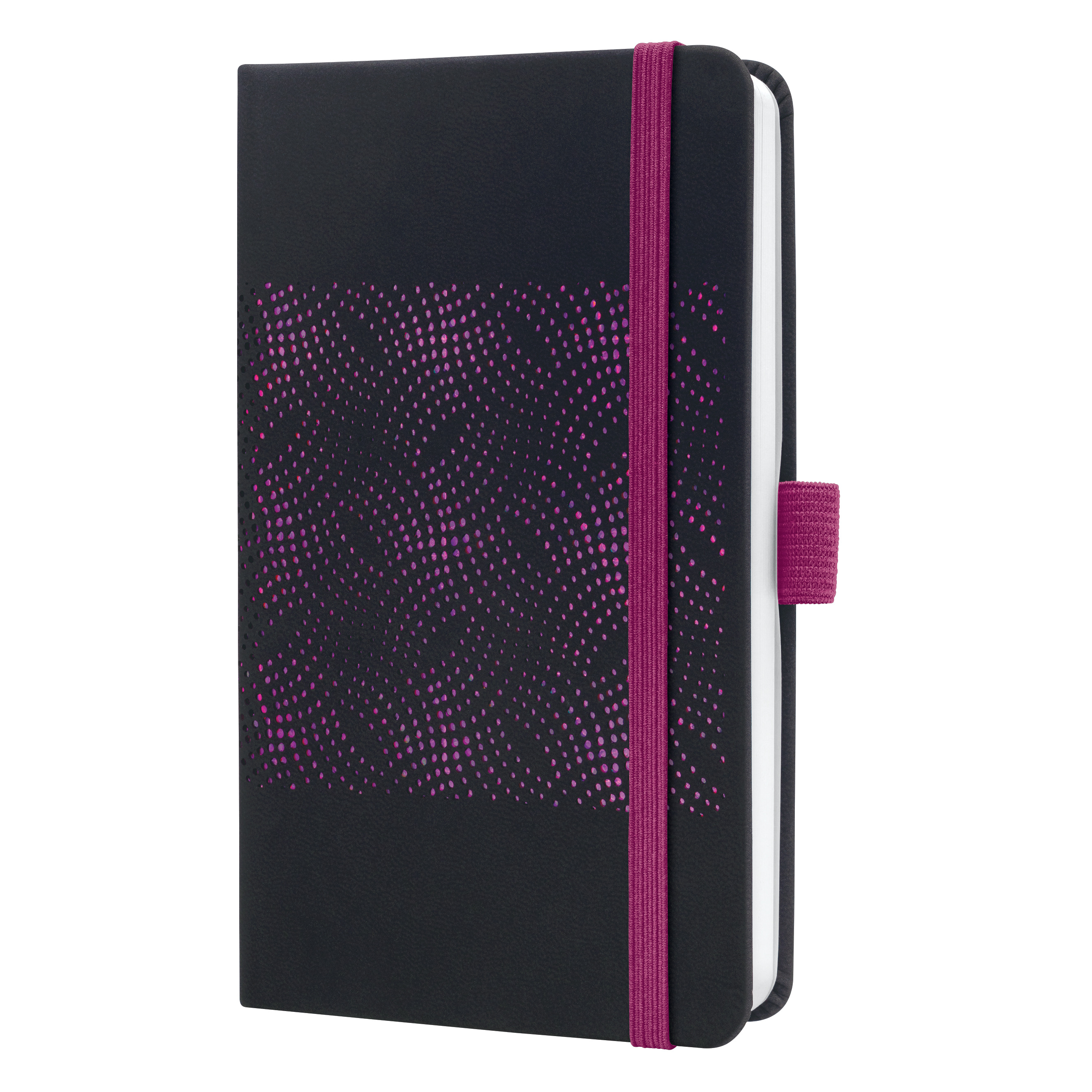 SIGEL J5212 Wochenkalender Jolie 2025 , ca. A6, schwarz, pink