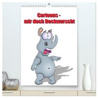 Cartoons - mir doch Bockwurscht (hochwertiger Premium Wandkalender 2026 DIN A2 hoch), Kunstdruck in Hochglanz